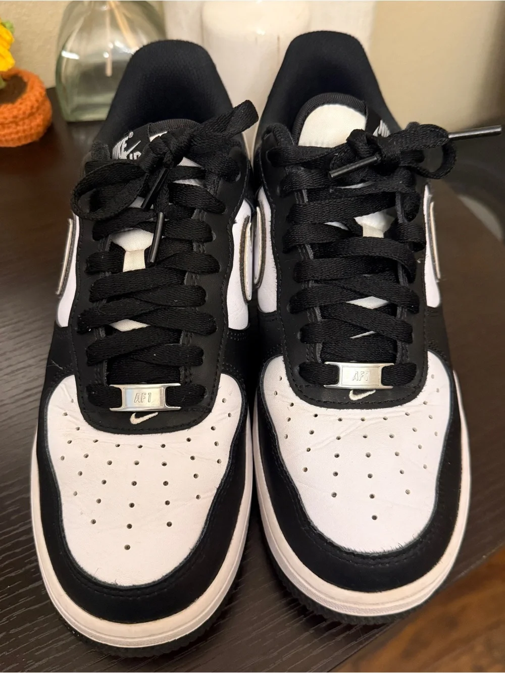 Nike Air Force 1 Low Black White Mens 7.5  DV0788‑002